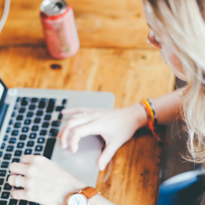 Photo of young lady who runs her own small business using social media as part of her constant marketing, used in blog post by Phoebe Netto at Good Business Consulting in Sydney